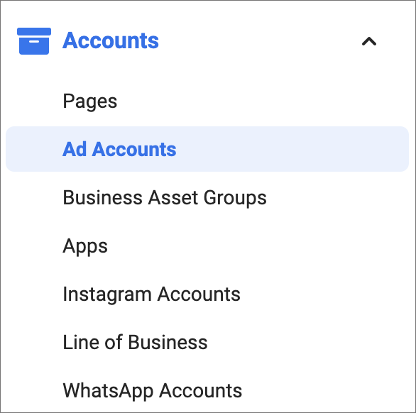 Facebook Ad Manager Ad Account Link 
